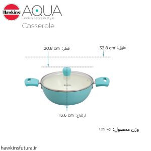 قابلمه هاکینز سرامیکی نچسب 20 سانت